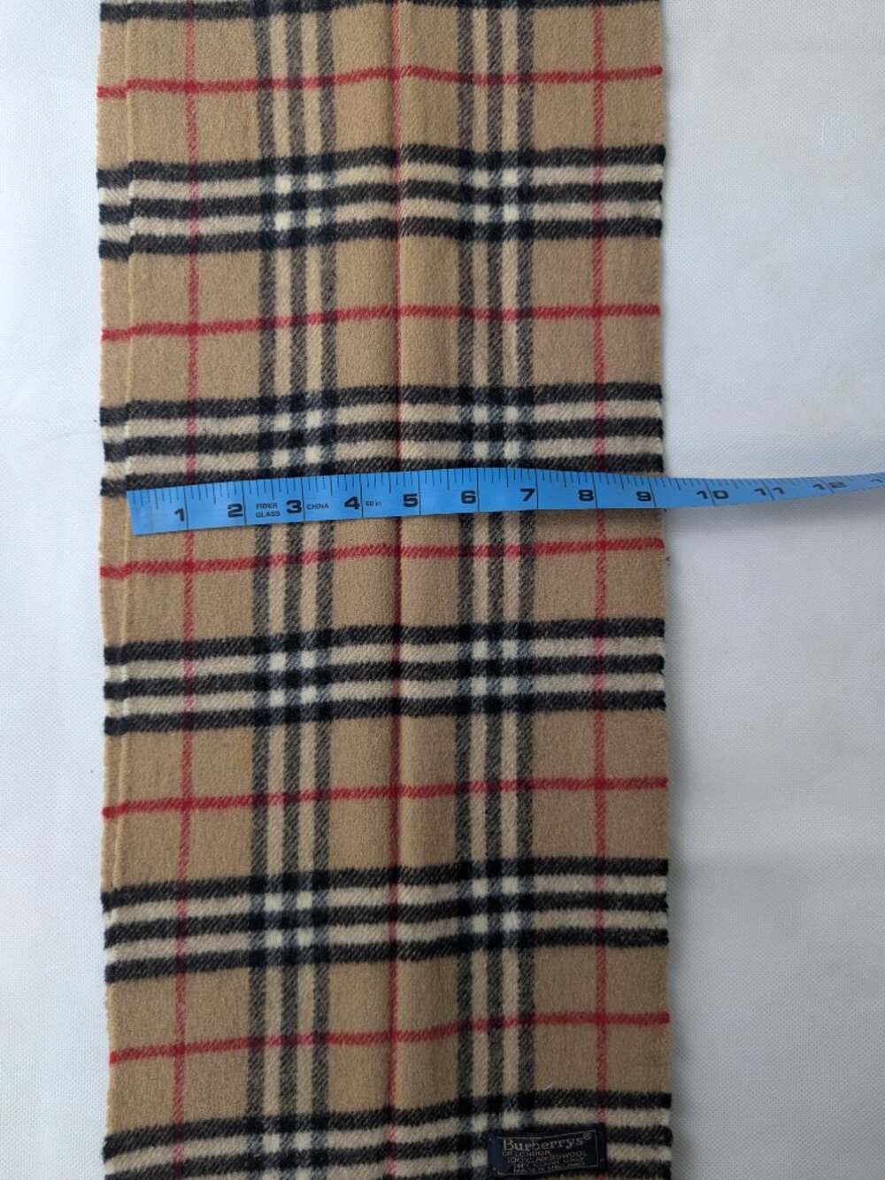 Burberry Nova Check Lambswool Beige Scarf | Must Have - Picture 11 of 11